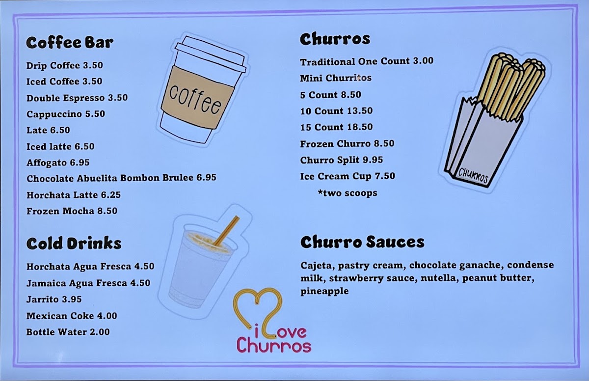 I Love Churros Restaurant Menu - Image 5